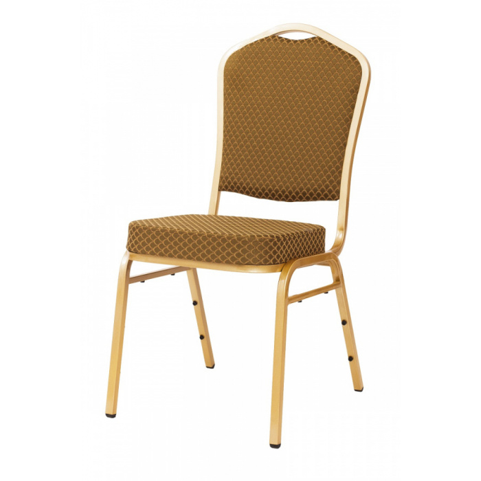 banketová stolička Standard Line ST633 hnedo - zlatá