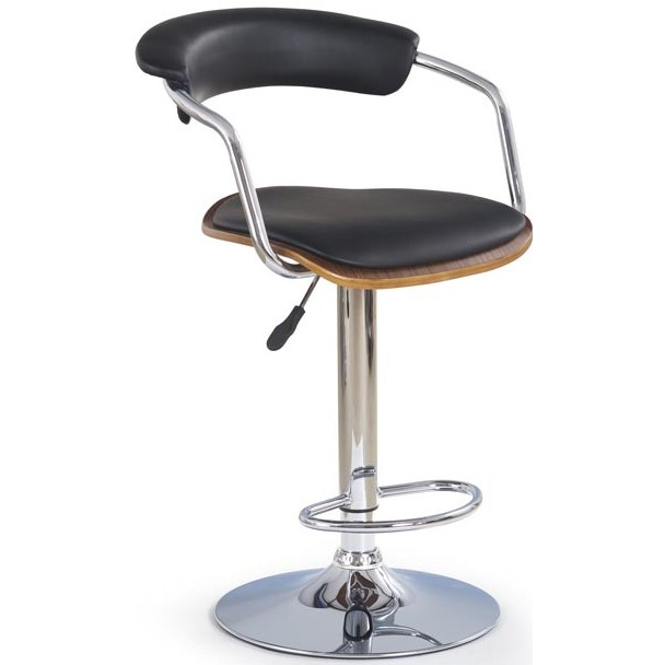 barová stolička H19 orech/čierna