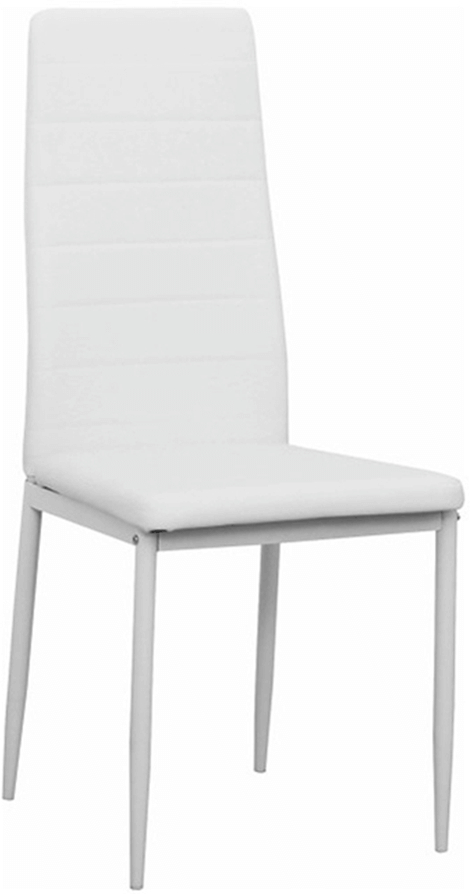 jedálenská stolička COLETA NOVA bielá eko koža/bielá podnož gallery main image