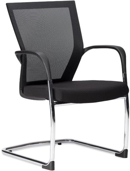 konferenčná stolička KOMFORT - BZJ 240 čierná látka gallery main image