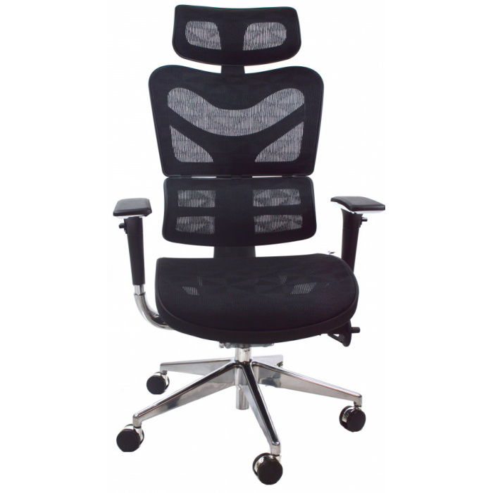kancelárská stolička ARIES JNS-701, čierna W-51