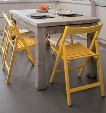 MERCURY skládací stolička SMART žltá