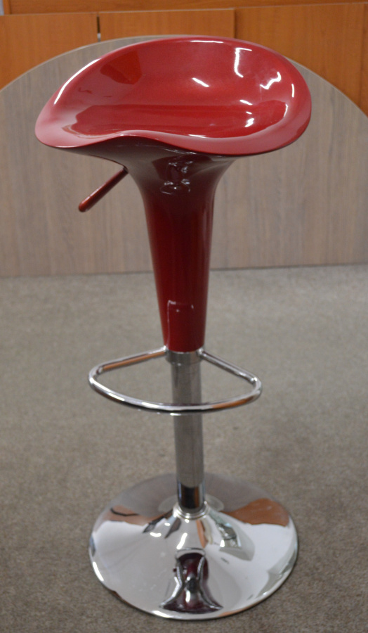 barové stolička EMILIO farba červená, č. AOJ254 gallery main image