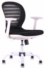 študentská stolička COOL W, čierno-biela