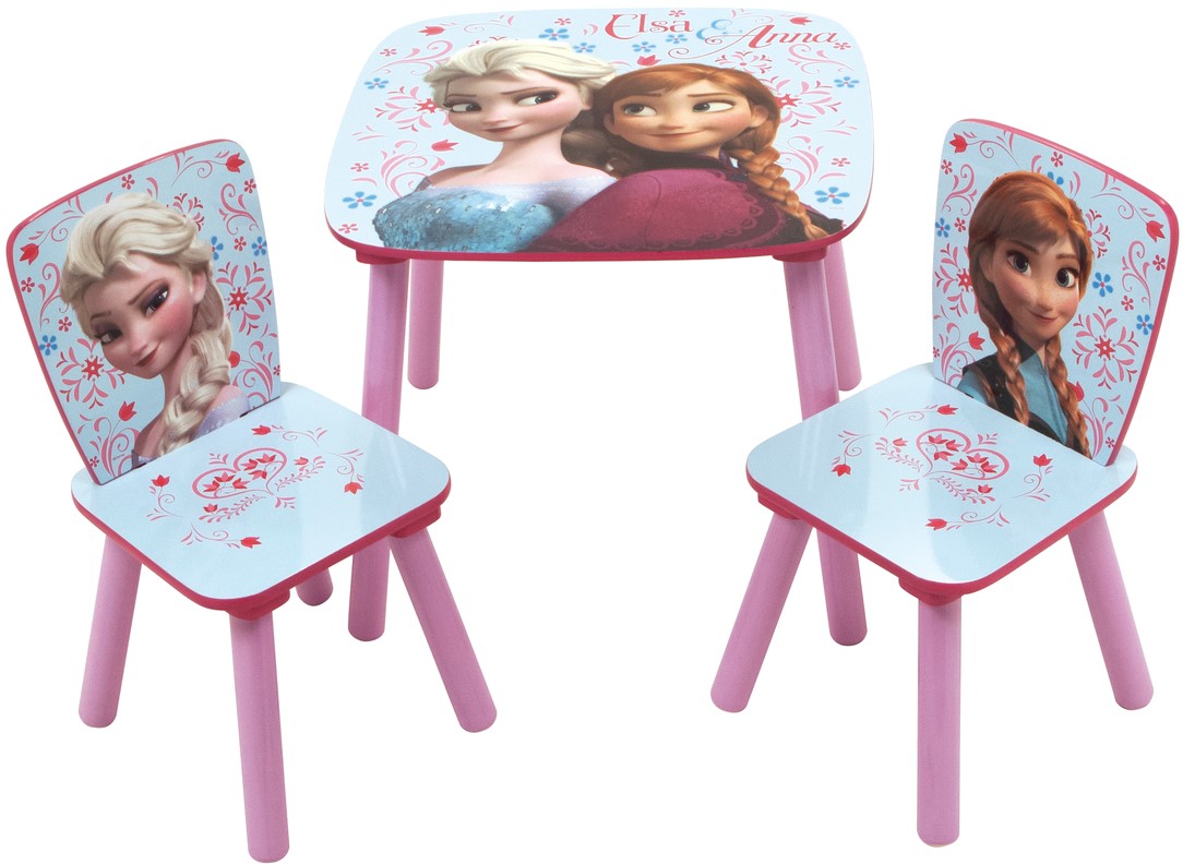 Detský stôl s stoličkami Frozen - fialovo-modrý gallery main image