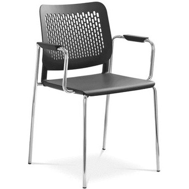 Konferenčná stolička 170-N4/B s područkami
