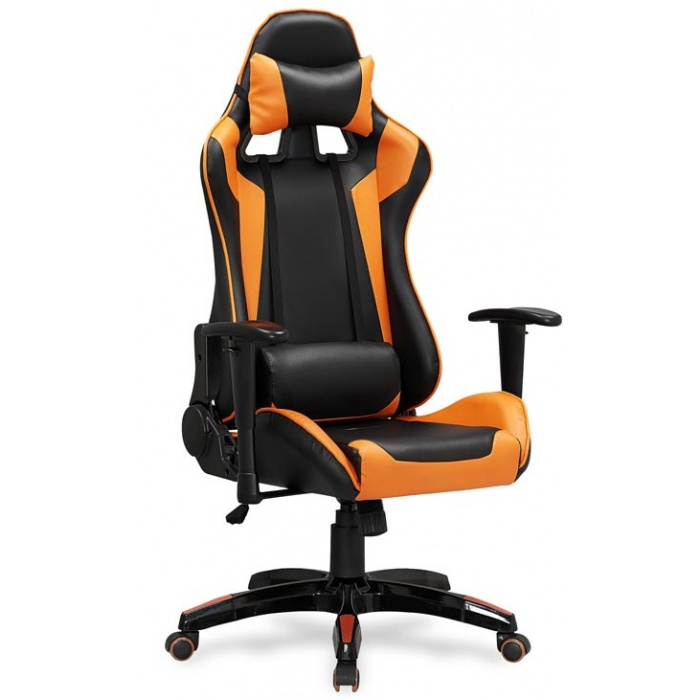 herní židle DEFENDER čierno-oranžová