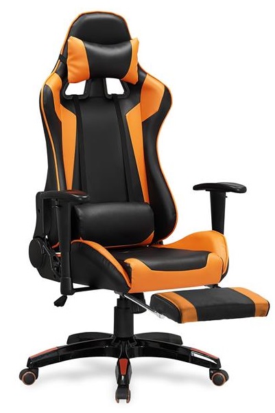 Herní židle DEFENDER 2 černo-oranžová gallery main image