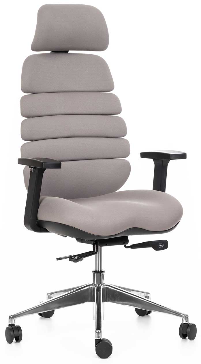 kancelárska stolička SPINE tmavo šedá s PDH gallery main image