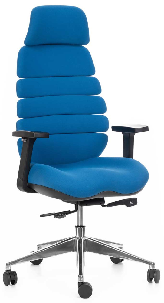 kancelárska stolička SPINE modrá s PDH gallery main image