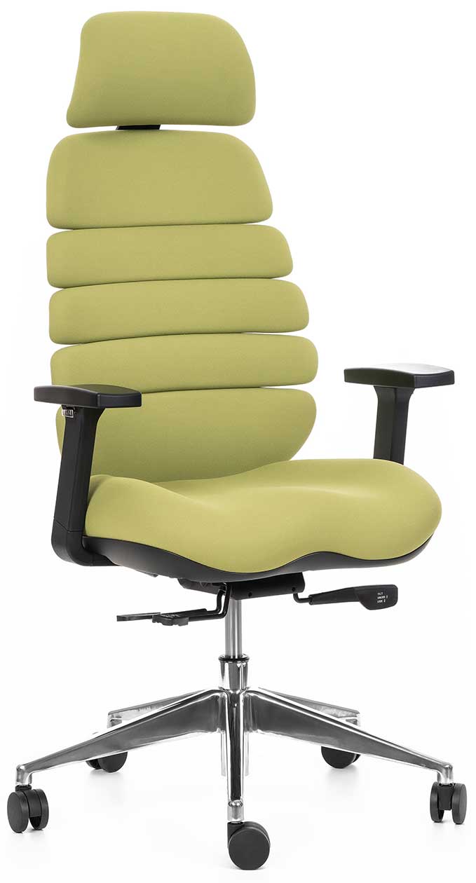 kancelárska stolička SPINE zelená s PDH gallery main image