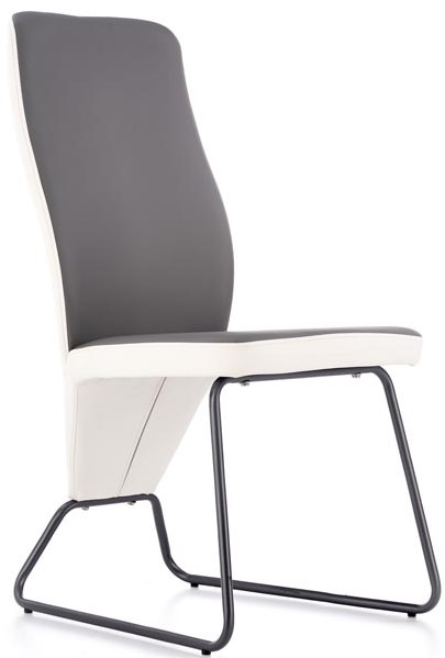 Jedálenská stolička K300 šedo-biela gallery main image