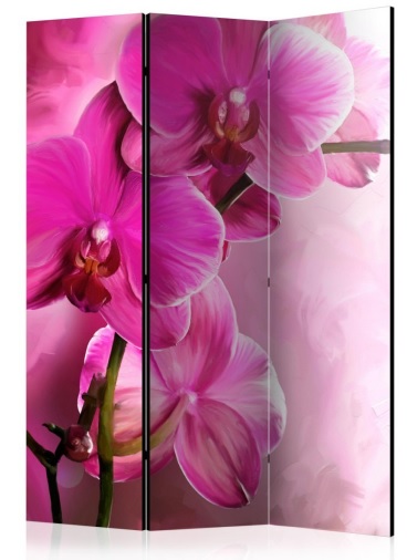 Paraván ružové orchidey 3 dielny gallery main image