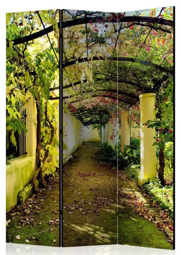 Paraván romantická záhrada 3 dielny gallery main image