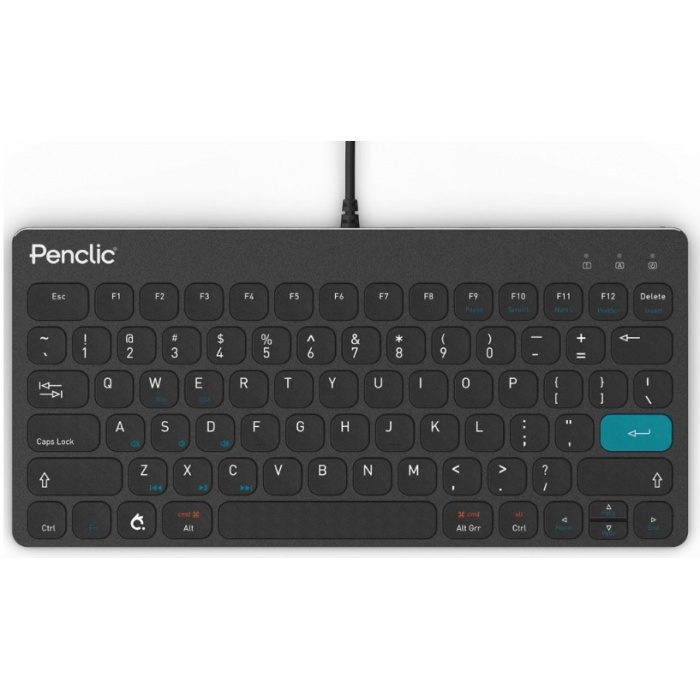 drôtová klávesnica Penclic C3 3x USB Hub čierna (2044-US)