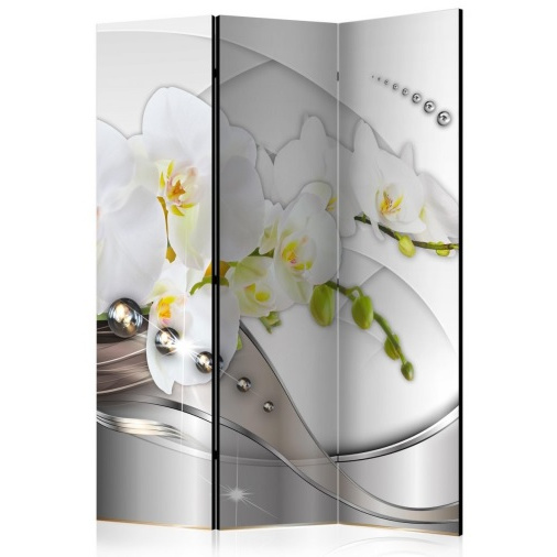 Paraván perlový tanec orchideí II 3 dielny