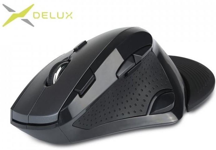 Delux M910GB bezdrôtová myš čierna (M910GB)  gallery main image