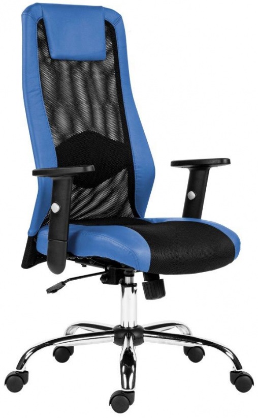 ANTARES kancelárska stolička SANDER modrá.

Kancelárska stolička Sander modrá s priedušným operadlom