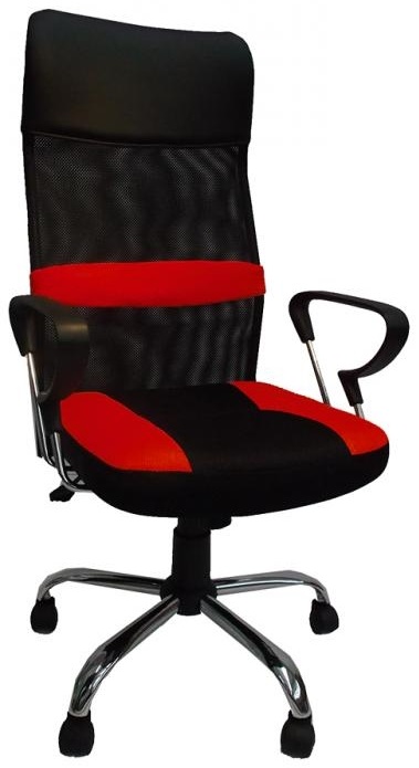 kancelárska stolička Stefanie červeno-čierná gallery main image