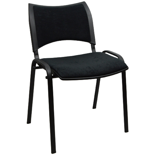 konferenčná stolička SMART čalúnená čierna