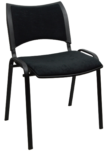 konferenčná stolička SMART čalúnená čierna gallery main image