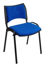 konferenčná stolička SMART čalúnená modrá