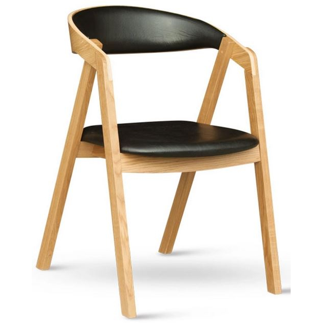 Jedálenská stolička GURU DUB eko koža