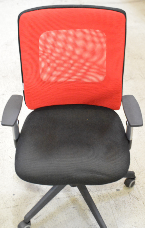 kancelárska stolička LEXA bez podhlavníka, farba červená č.AOJ622 gallery main image