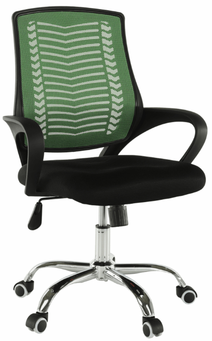 Kancelárská stolička, zelená/čierna/chrom, IMELA TYP 2 gallery main image