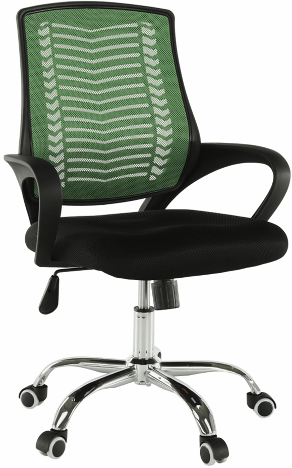 Kancelárská stolička, zelená/čierna/chrom, IMELA TYP 2 gallery main image