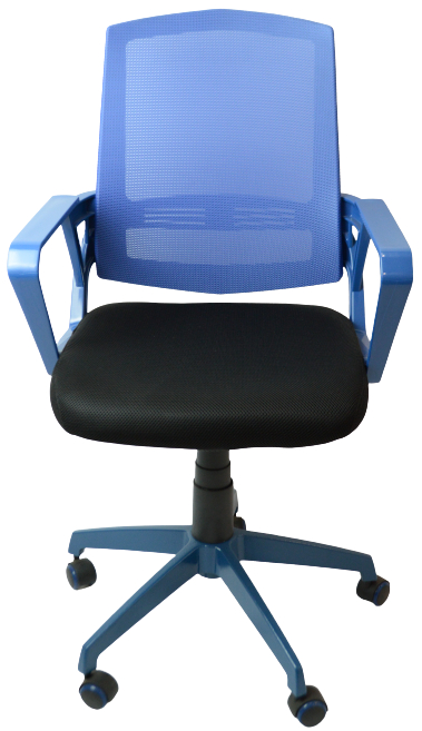 študentská stolička SUN, modré područky, modrý operadlo, čierny sedák č.AOJ1097 gallery main image