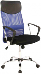 Kancelárska stolička Q025 čierno-modrá Prezident II