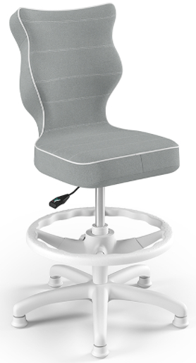 Detská stolička Petit White 4 HC + F s oporným kruhom sivá gallery main image