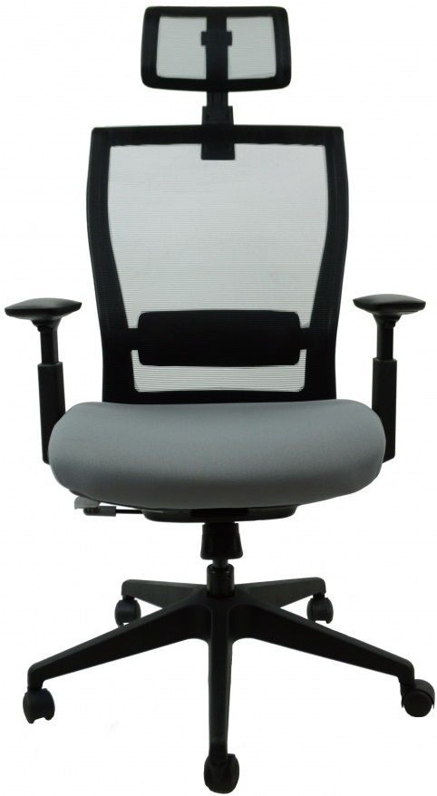 Kancelárská stolička M5 čierny plast, čierno-sivá č.AOJ1226S gallery main image