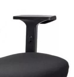 podrúčka pre stoličku FISH BONES, ľavá, čierny plast