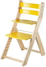 Rastúca stolička SANDY natur/ žltá