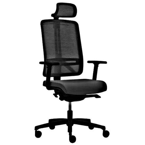 kancelárska stolička FLEXI FX 1104 čierná s PDH