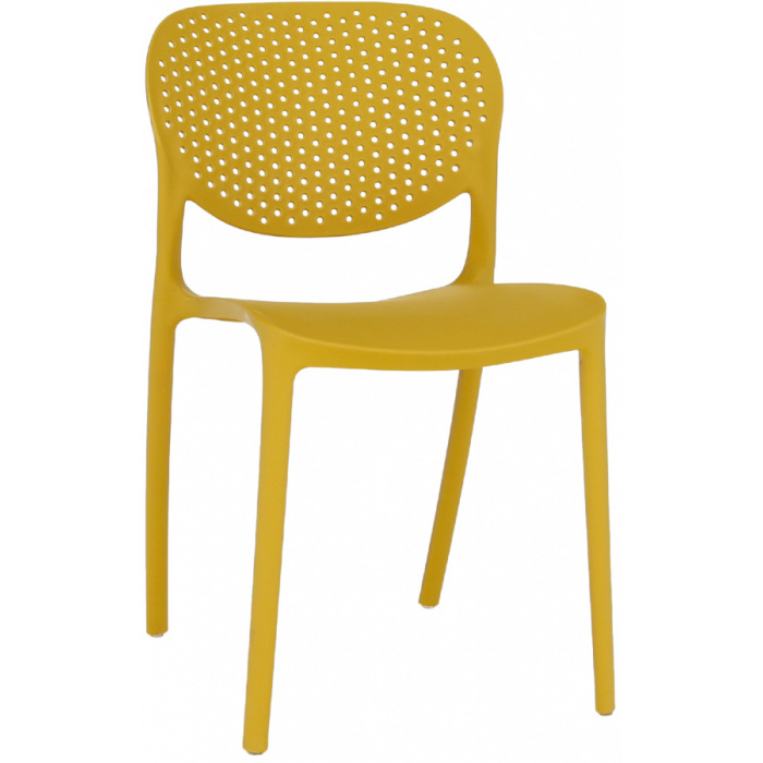 Stohovateľná stolička FEDRA NEW, žltá
