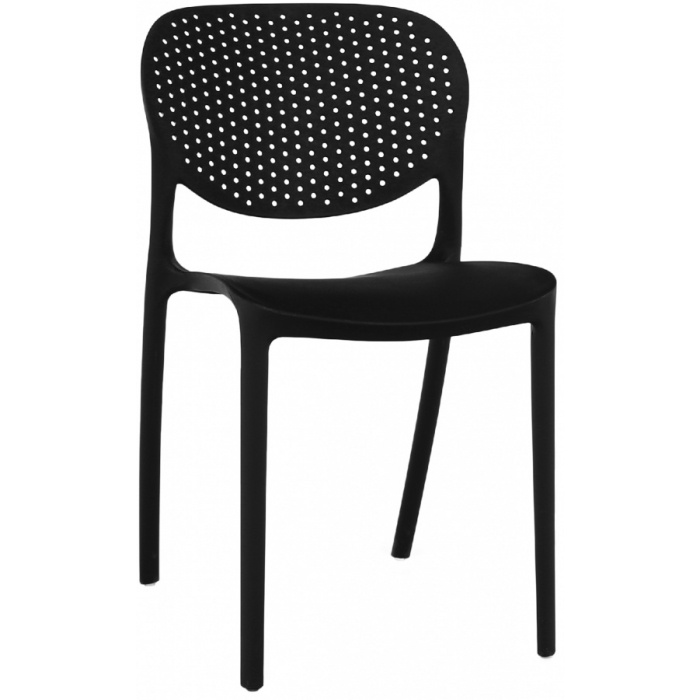 Stohovateľná stolička FEDRA NEW, čierna