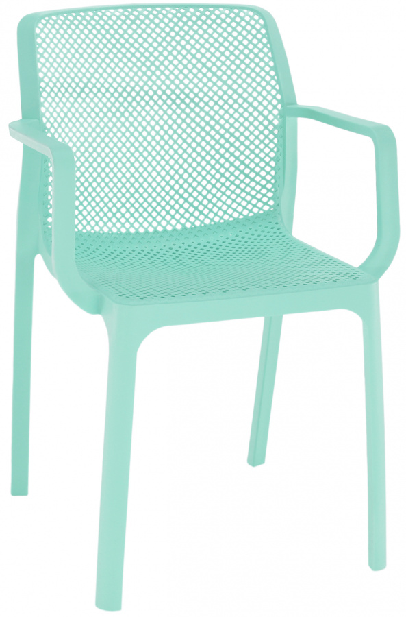 Stohovateľná stolička FRENIA, mentolová/ plast gallery main image