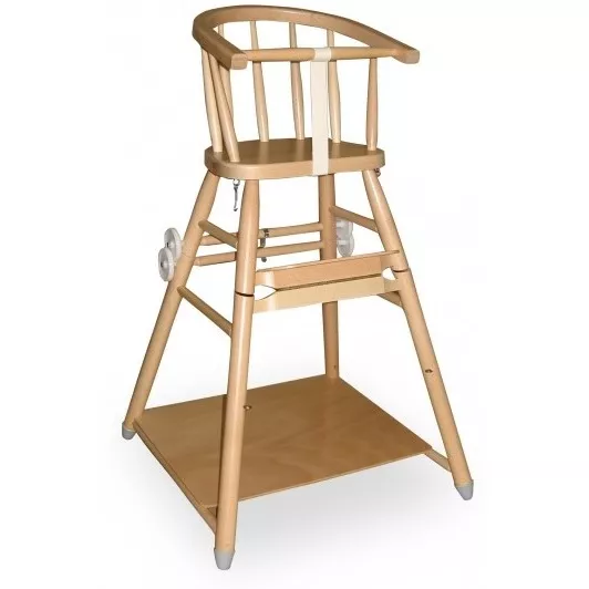 Detské jedálenské stoličky rozkládací drevené
