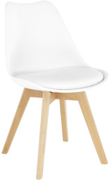 Jedálenská stolička BALI 2 NEW, biela/buk