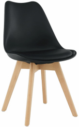 Jedálenská stolička BALI 2 NEW, čierna/buk
