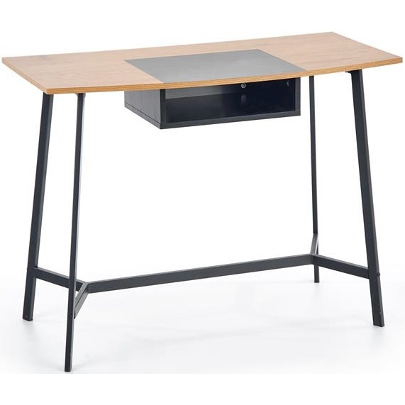 Písací stôl B41, zlatý dub/ čierna