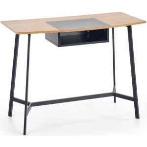 Písací stôl B41, zlatý dub/ čierna