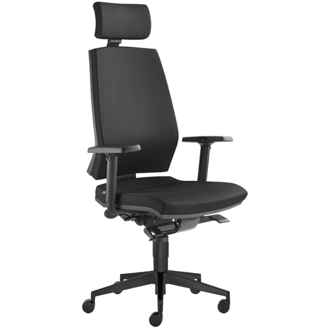 Kancelárska stolička STREAM 280-SYS, čierná skladová