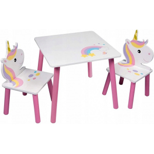 Detský stôl so stoličkami JEDNOROŽEC