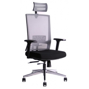 kancelárska stolička TECTON šedo-čierna