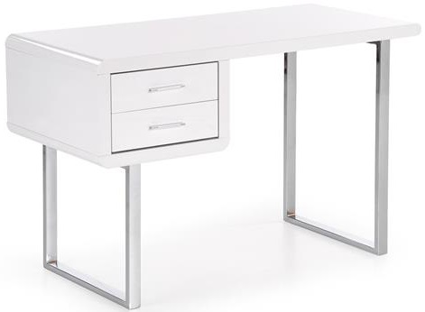 Písací stôl B30, biely/chróm gallery main image