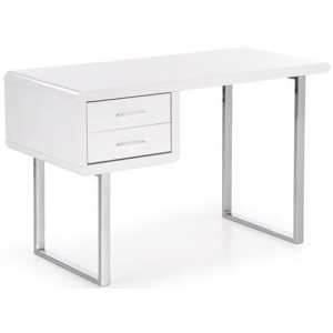 Písací stôl B30, biely/chróm